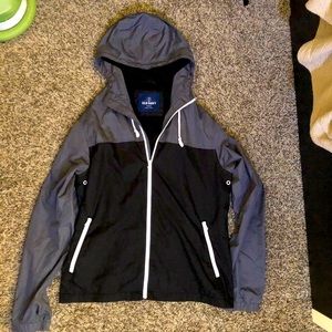 Old Navy men’s hooded zip up windbreaker